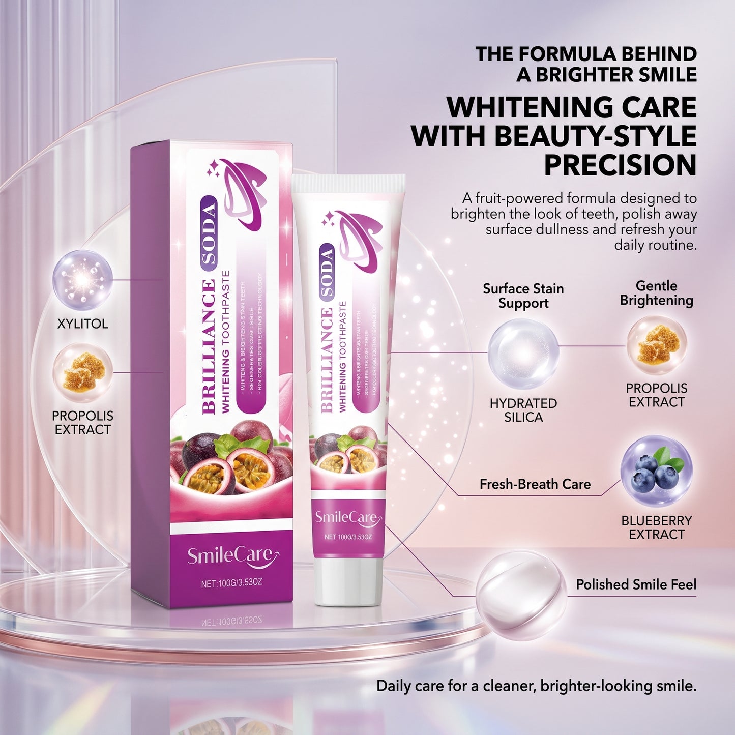 Brilliance Soda Whitening Toothpaste